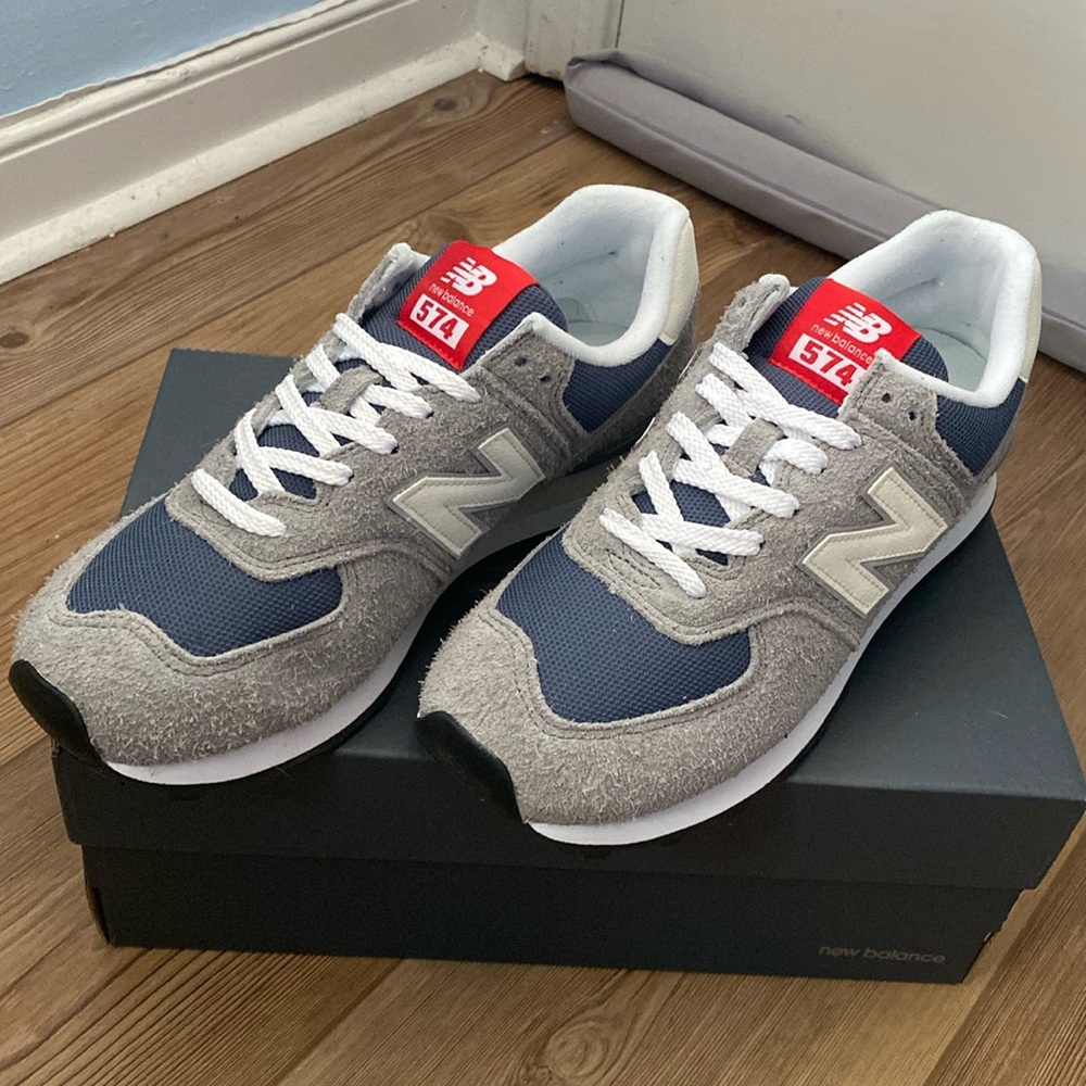 New Balance 574 | Shadow Grey with Sea Salt NWT | Men's 9
